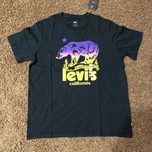 Brand New Levi’s Caviar Gradient Beat‎ Logo Crewneck Tee For Men Size Large